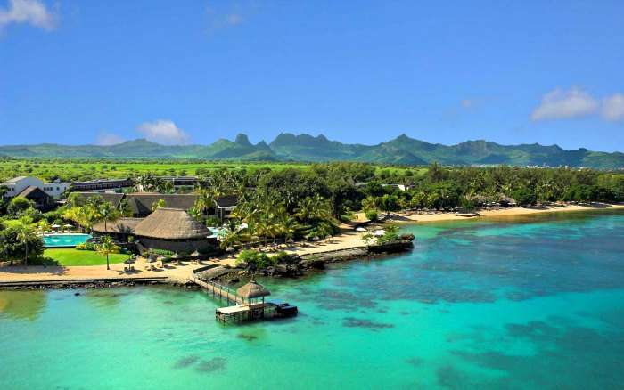 A romantic resort in Mauritius