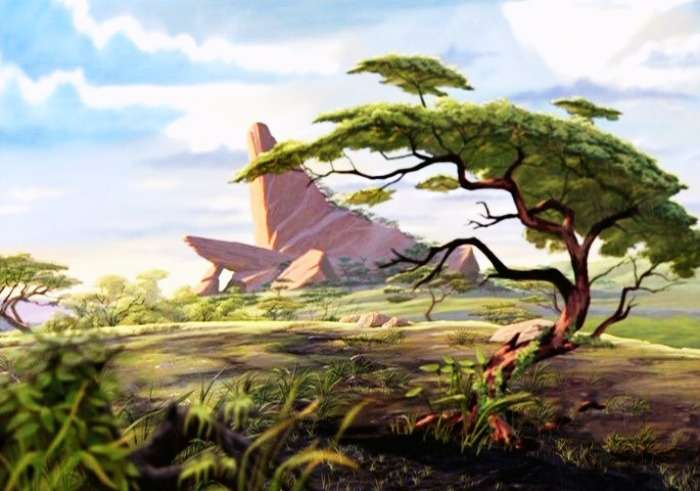 Pride Rock in The Lion King