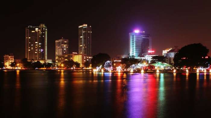 colombo skyline at night