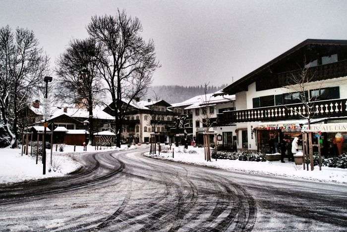 Drive across themed roads in Bavaria, Germany