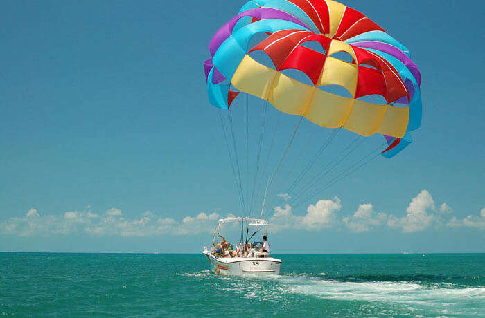 Parasailing- One of the best adventure sports in India