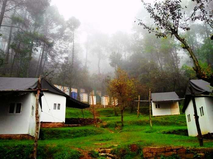 The main camp area of Camp Roxx, Himachal