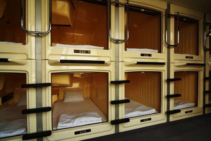 Stay in a Capsule Hotel at Tokyo, Japan