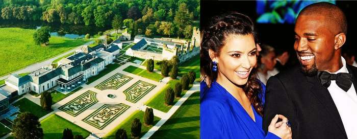 Bird’s eye view of Castlemartyr Resort - honeymoon destination for Kim Kardashian and Kanye West