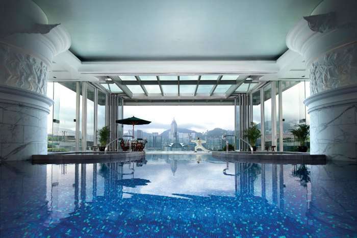 Infinity pool at Ritz Carlton Hong Kong