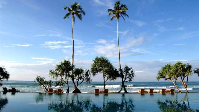 Infinity pool at The Fortress, Sri Lanka