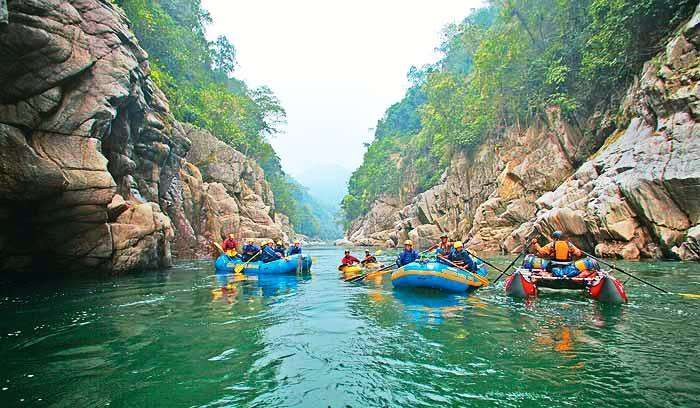 Kameng River is one of the best destination for river rafting in India