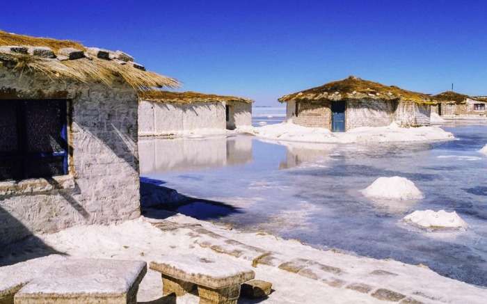 The salt hotel Palacio de Sal in Bolivia