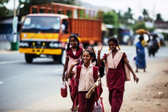 School girls in Chennai