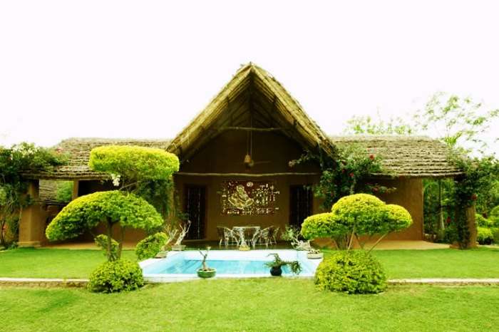 The front view of Surjivan Resort