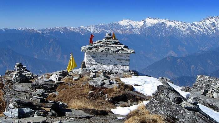 A mesmerising vies of the mountainscape in Chopta
