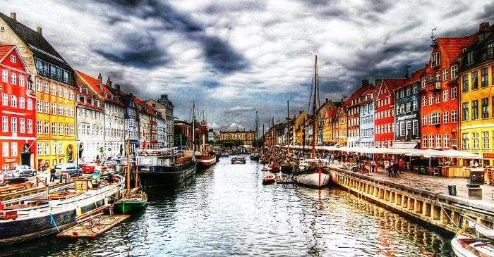 The scenic and colorful Copenhagen in Denmark