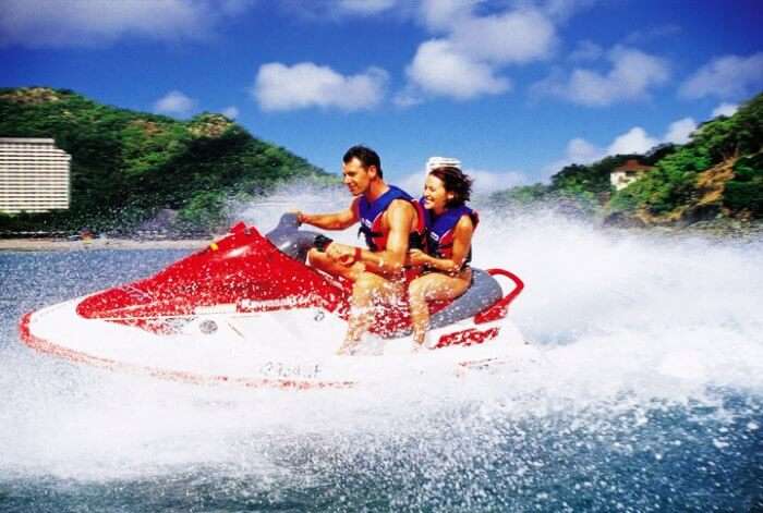 Jet Skiing tops the list for couples for Maldives water sports