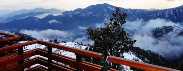 View of the majestic peaks from Kanatal