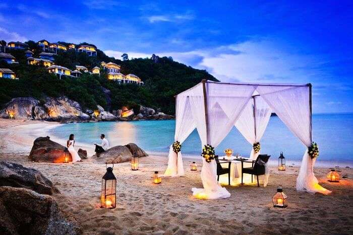 A romantic honeymoon on the beaches on Koh Samui