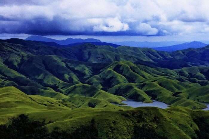 The panoramic view of Kudremukh valley