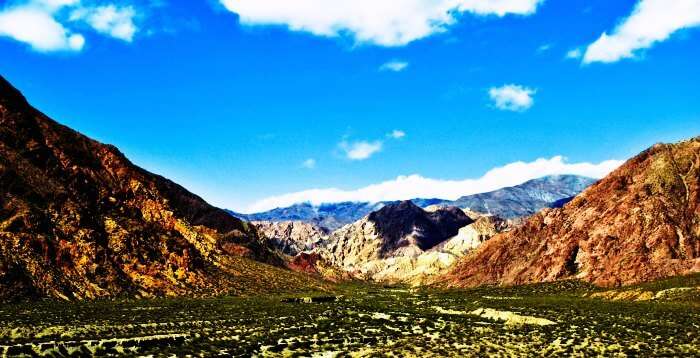 The beautiful rocky terrains of Mendoza
