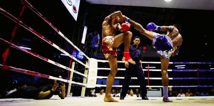 Muay Thai in Lumpini Stadium in Bangkok