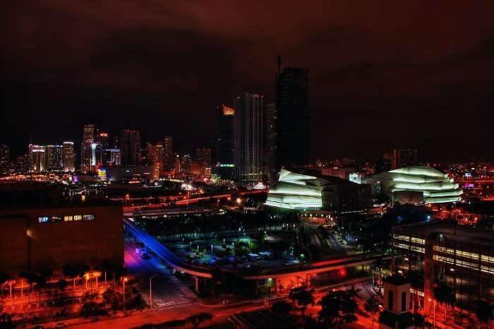 Night view in Miami