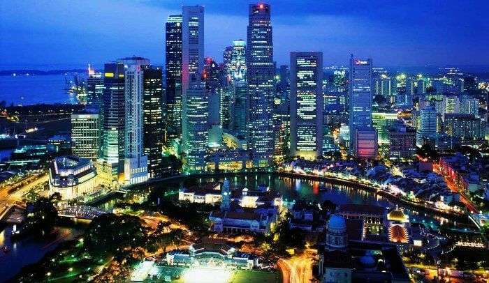 Another popular honeymoon place around the world - the dazzling city of Singapore