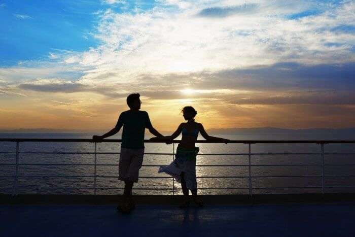 One of the best things to do in Maldives is going for a romantic sunset cruise