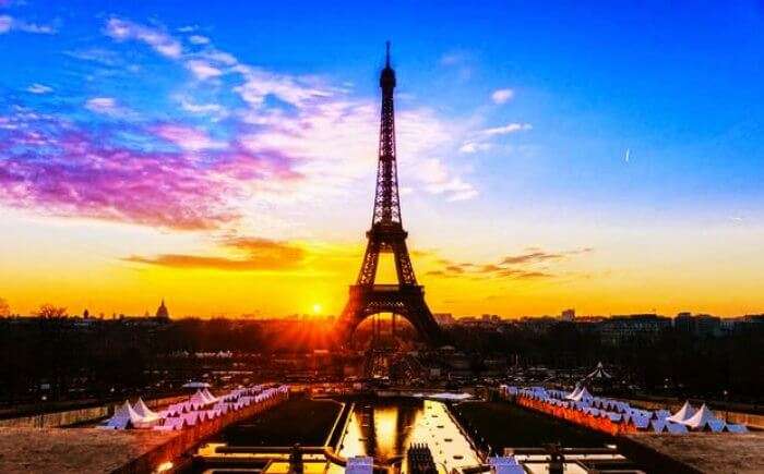 Paris is one of the world’s most romantic and best honeymoon destinations in the world for couples - the Eiffel tower in Paris