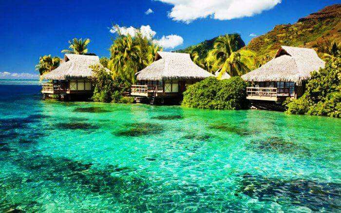 Tiki huts in Fiji Islands: One of the best honeymoon destinations in the world
