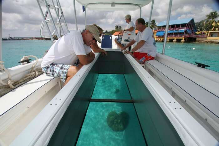 glass bottom boating in Andaman