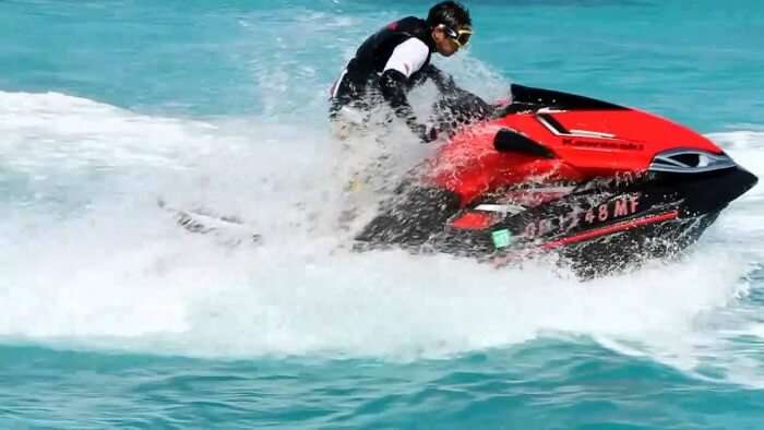 Jet skiing is an amazing water sport in Andaman