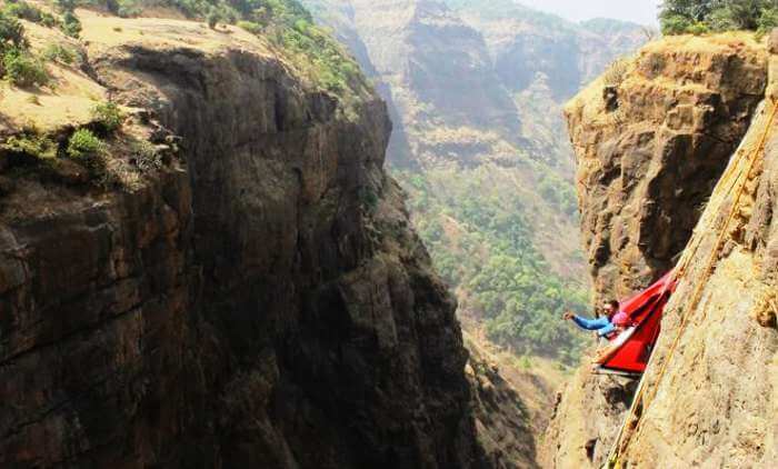 Go for an adventurous nightout as your camp hanging from the cliff in Sandhan Valley