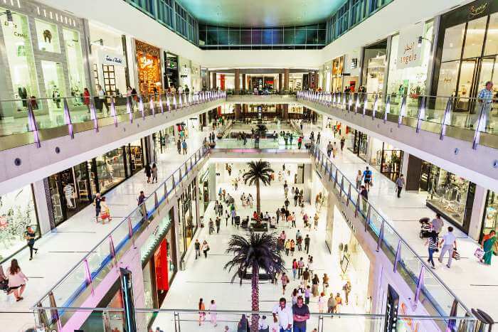 Dubai Mall is the largest among shopping malls in Dubai and in the world