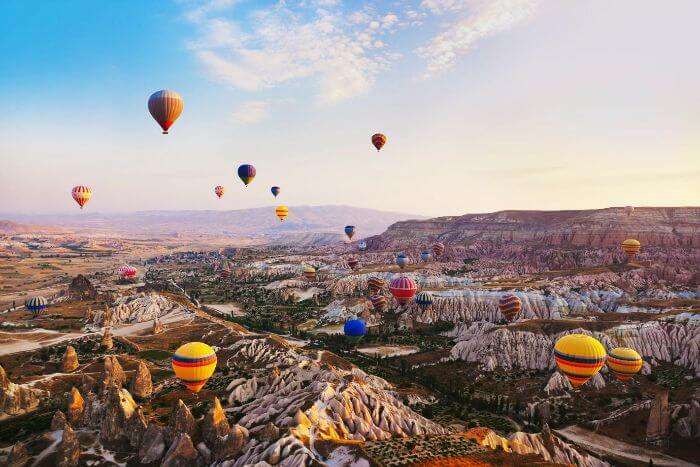 Oro balionai Kapadokijoje