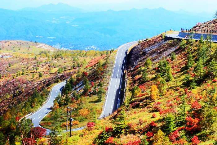 Road to Mt Kusatsu-Shirane, Japan