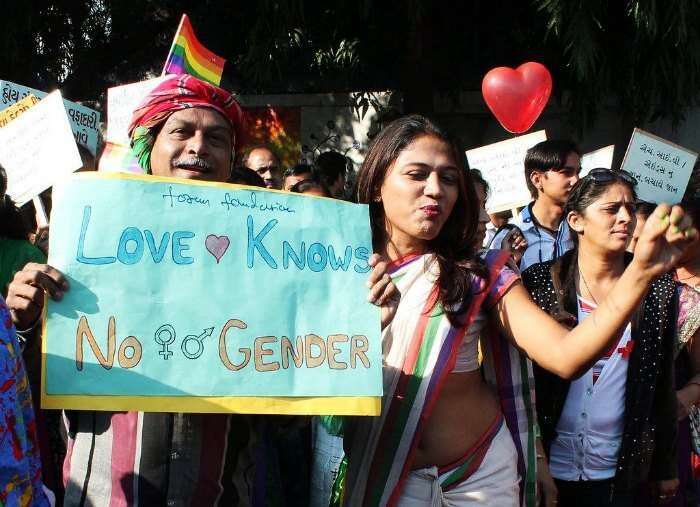 LGBT protest in Ahmedabad