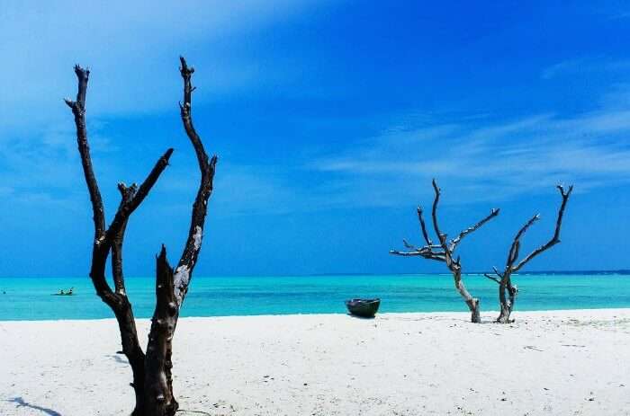  A dreamy scene of the Minicoy Island in Laccadive Islands