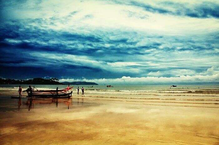 The pristine Palolem Beach in Goa