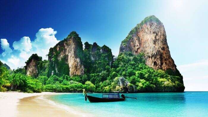 The beautiful Railway beach in Thailand