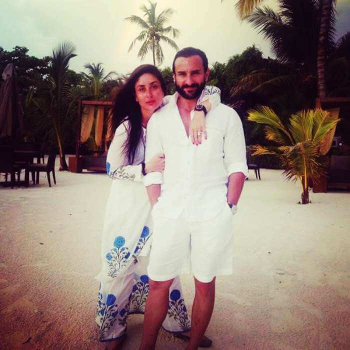 Saif and Kareena in Maldives for family vacation