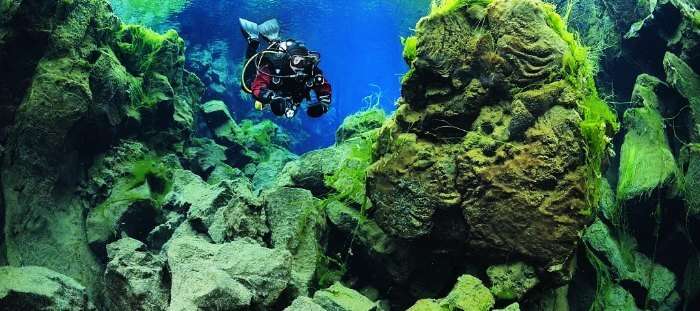 Silfra in Iceland is amongst the most adventurous and best scuba diving destinations in the world