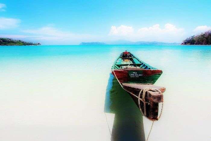 A spectacular scene of the Merk bay Beach in Andaman