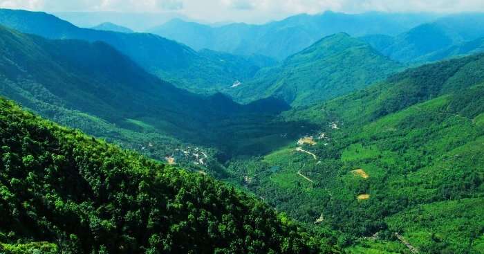 The beautiful hills of Haflong in Assam