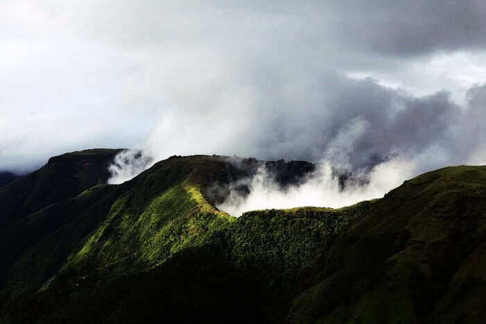 Misty hills of Silent valley national park