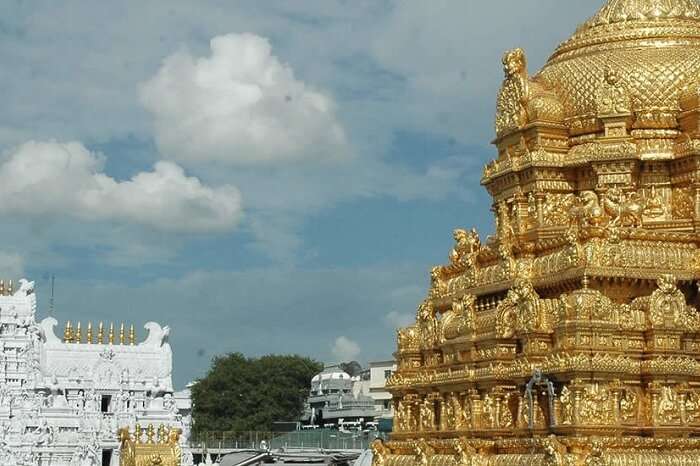 The Tirupati Balaji Temple on Tirumala Hill
