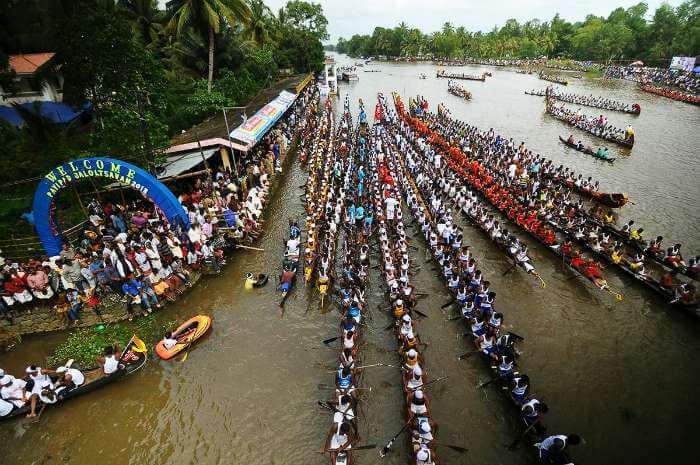 Participants on their marks at Punnamada Lake.