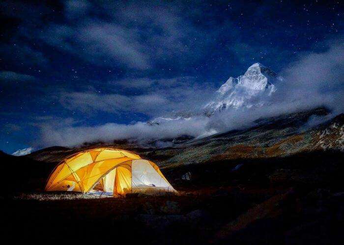 Camping in Garhwal Himalayas