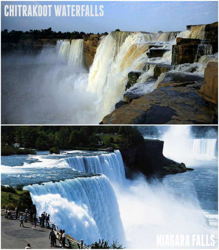 similar falls of niagara and chitrakoot