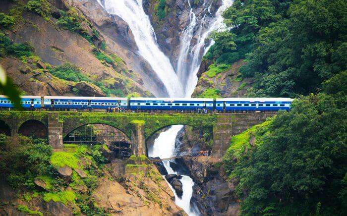 Dudhsagar Falls enroute Hubli from Madgaon