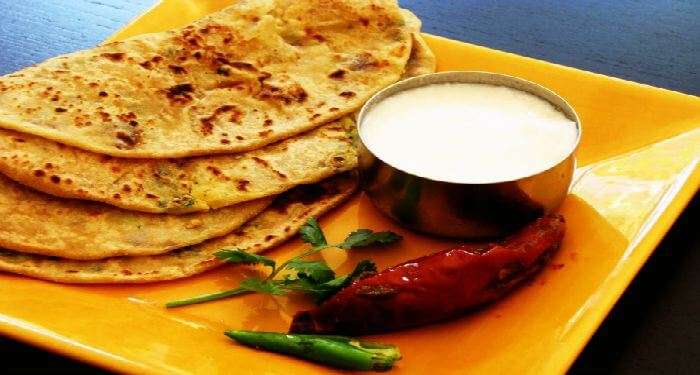 Famous food in Delhi — Paratha