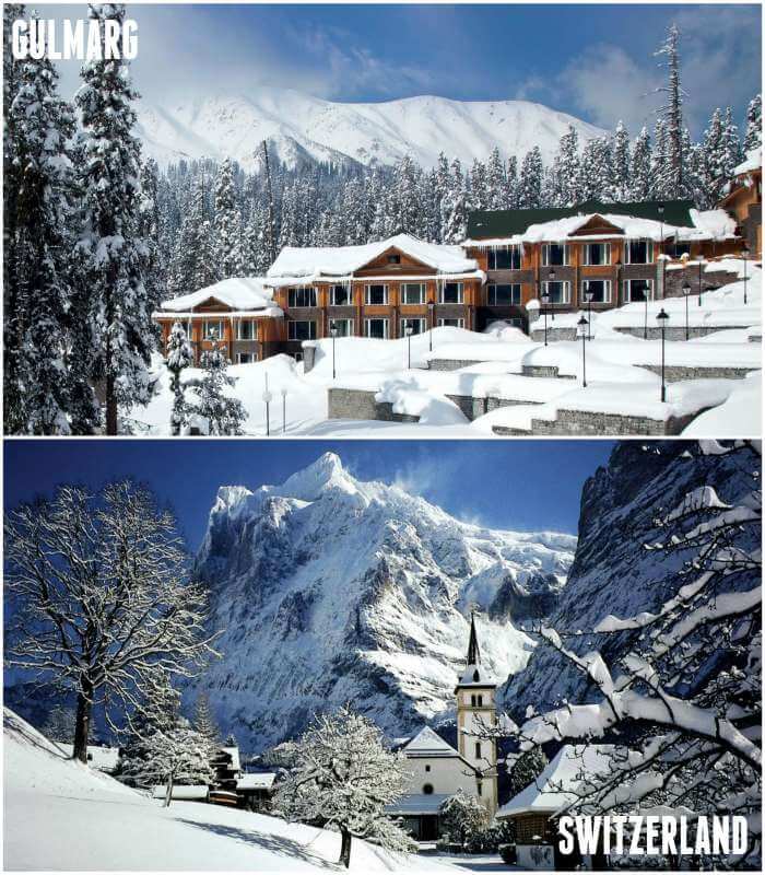 look alike gulmarg and switzerland