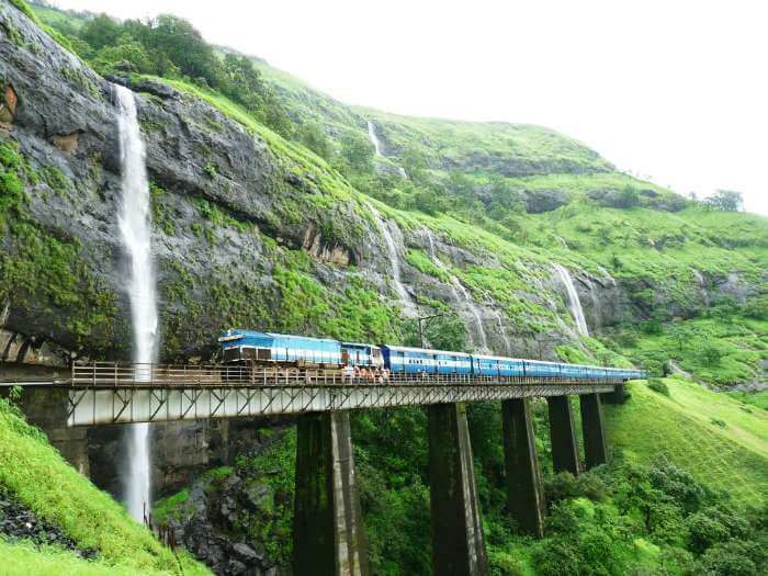 Konkan Railway route include the picturesque journey from Mumbai to Goa